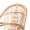 Baxton Studio Jayden Modern Bohemian White Fabric Upholstered and Natural Brown Finished Rattan Accent Chair 205-12693 - alternate 5